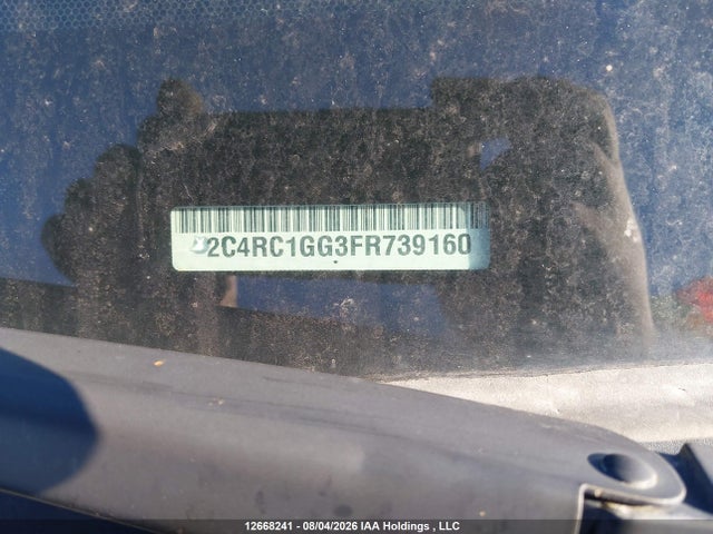 12668241 :رقم المزاد ، 2C4RC1GG3FR739160 vin ، 2015 Chrysler Town & Country Limited مزاد بيع