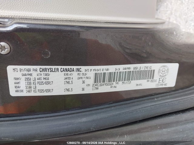 2C4RC1BG4FR565624 Chrysler Town &amp; Country Touring