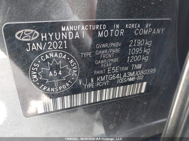 Genesis G70 2021 KMTG64LA3MU080399 Image 9