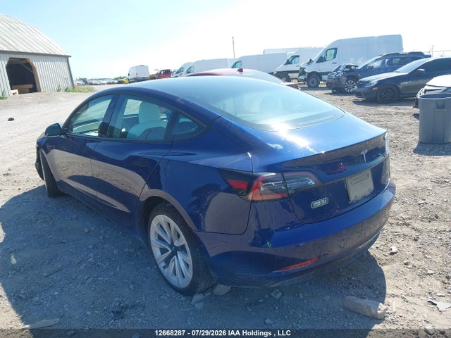 Auction sale of the 2022 Tesla Model 3 Long Range, vin: 5YJ3E1EB3NF238660, lot number: 12668287