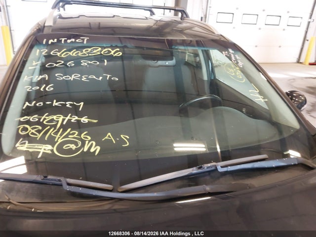 Aukcja sprzedaży 2016 Kia Sorento 2.0l Lx+, vin: 5XYPG4A11GG026801, numer aukcji: 12668306