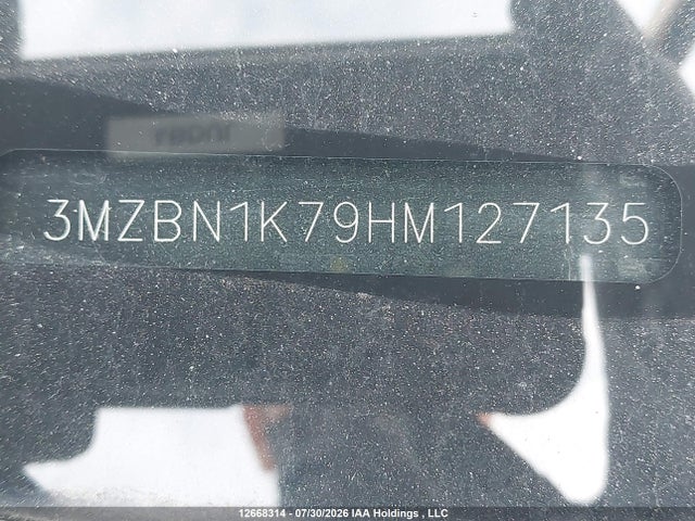 12668314 :رقم المزاد ، 3MZBN1K79HM127135 vin ، 2017 Mazda Mazda3 Gx مزاد بيع