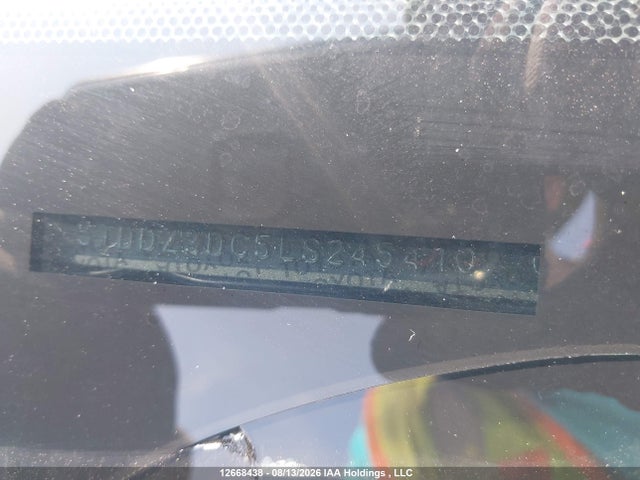 12668438 :رقم المزاد ، 5TDDZ3DC5LS245410 vin ، 2020 Toyota Sienna Xle 7-passenger مزاد بيع