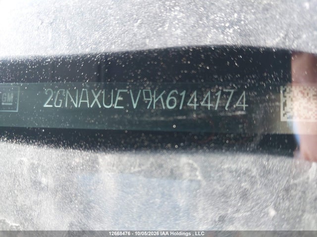 Aukcja sprzedaży 2019 Chevrolet Equinox Lt, vin: 2GNAXUEV9K6144174, numer aukcji: 12668476