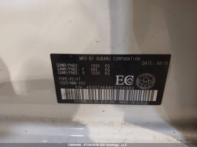 Subaru Impreza Premium Plus 2019 4S3GTAE66K3706982 Image 9
