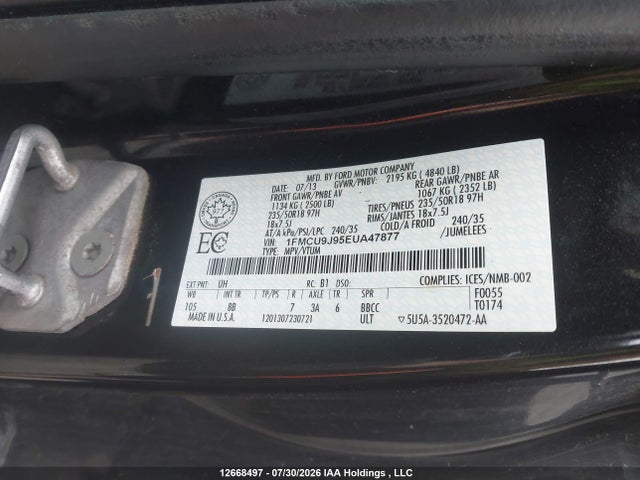 Ford Escape Titanium 2014 1FMCU9J95EUA47877 Image 19
