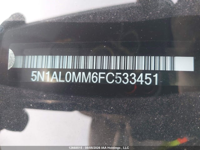 5N1AL0MM6FC533451 Infiniti QX60
