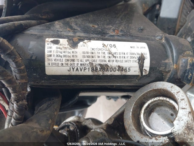 Продажа на аукционе авто 2006 Yamaha Xvz13 Ct, vin: JYAVP18EX6A004465, номер лота: 12638205