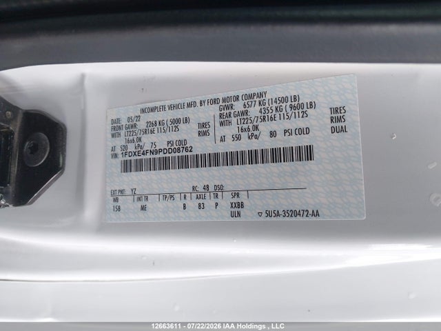 Aukcja sprzedaży 2022 Forest River Sunseeker., vin: 1FDXE4FN9PDD08762, numer aukcji: 12663611