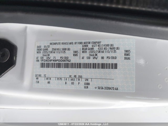 Aukcja sprzedaży 2022 Forest River Sunseeker., vin: 1FDXE4FN9PDD08762, numer aukcji: 12663611