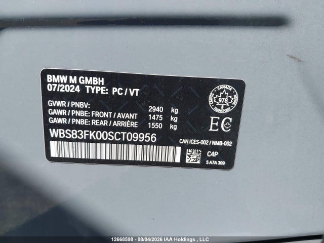BMW M5 2025 WBS83FK00SCT09956 Image 9