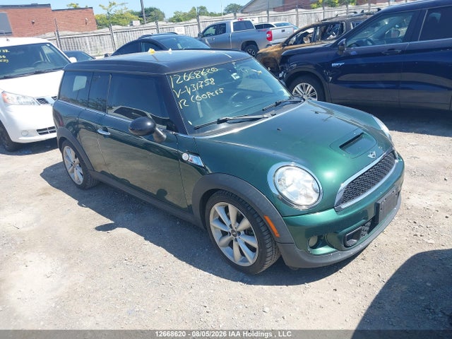 2012 Mini Cooper S Clubman მანქანა იყიდება აუქციონზე, vin: WMWZG3C5XCTY31758, აუქციონის ნომერი: 12668620