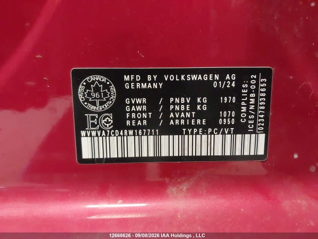 WVWVA7CD4RW167711 Volkswagen Gti Autobahn