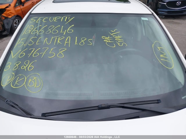 3N1AB7AP4FL676758 Nissan Sentra 1.8 S/1.8 Sl/1.8 Sr/1.8 Sv