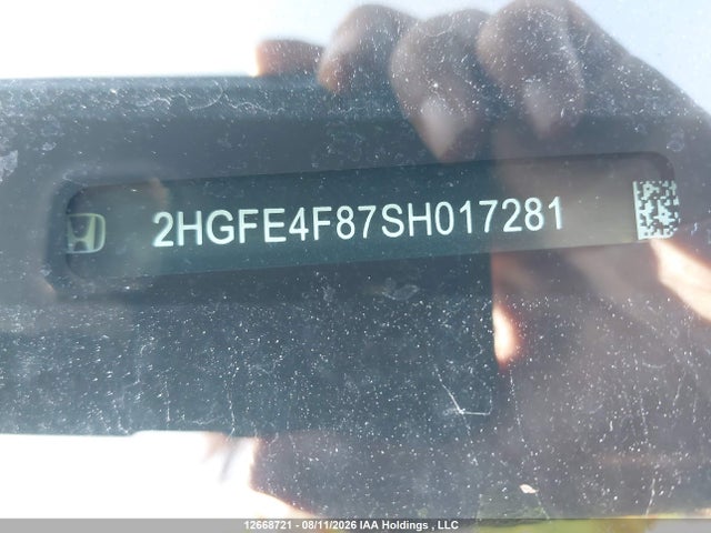 Продажа на аукционе авто 2025 Honda Civic Sport/sport Touring, vin: 2HGFE4F87SH017281, номер лота: 12668721