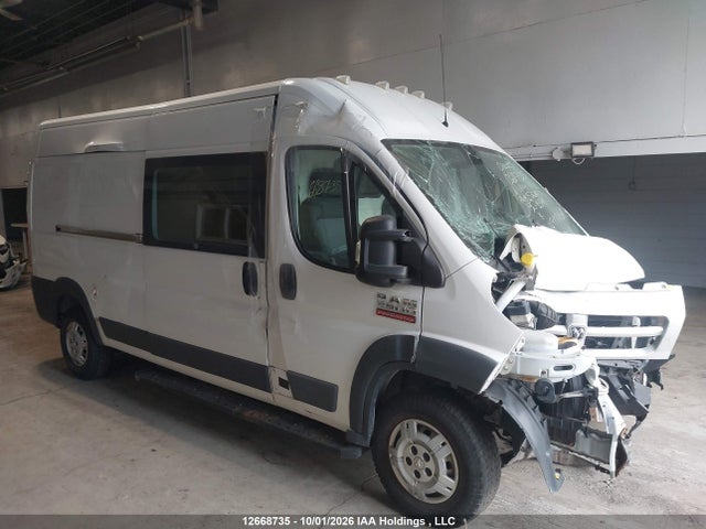 12668735 :رقم المزاد ، 3C6TRVDG5FE515834 vin ، 2015 Ram Promaster 2500 2500 High مزاد بيع