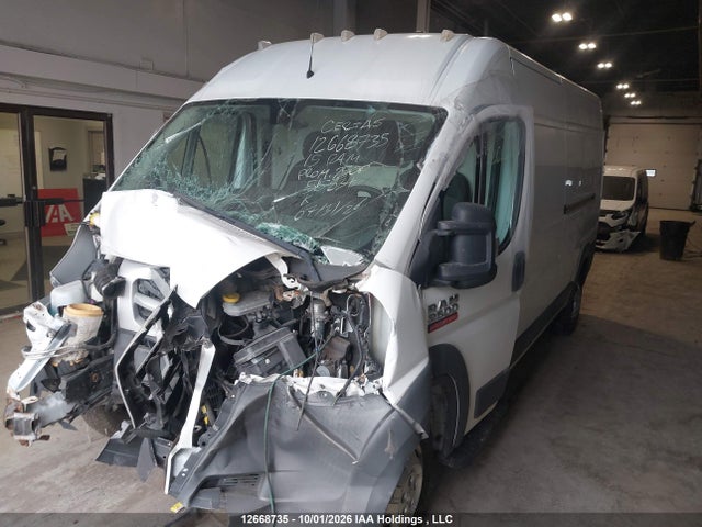 12668735 :رقم المزاد ، 3C6TRVDG5FE515834 vin ، 2015 Ram Promaster 2500 2500 High مزاد بيع