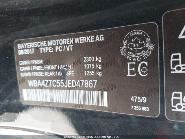 Продажа на аукционе авто 2018 Bmw 440i Xdrive, vin: WBA4Z7C55JED47867, номер лота: 12668746