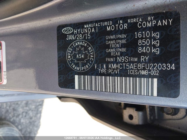 Hyundai ACCENT GS 2015 KMHCT5AE8FU220334 Image 19
