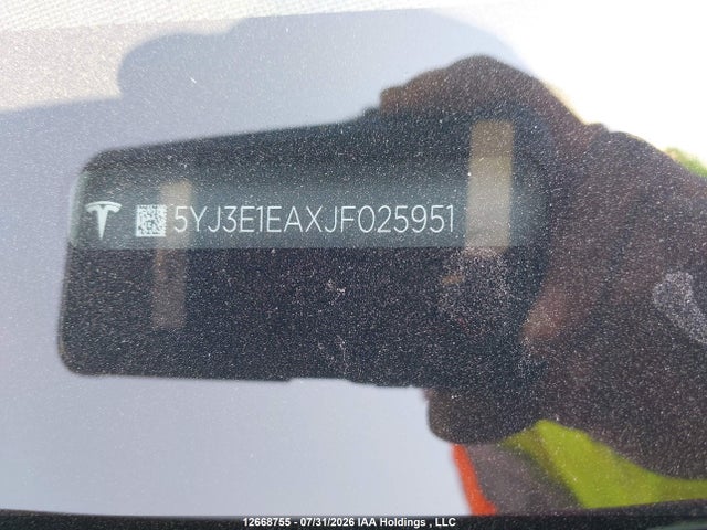 Aukcja sprzedaży 2018 Tesla Model 3, vin: 5YJ3E1EAXJF025951, numer aukcji: 12668755