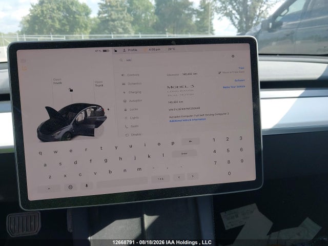 Aukcja sprzedaży 2022 Tesla Model 3, vin: 5YJ3E1EB7NF250648, numer aukcji: 12668791