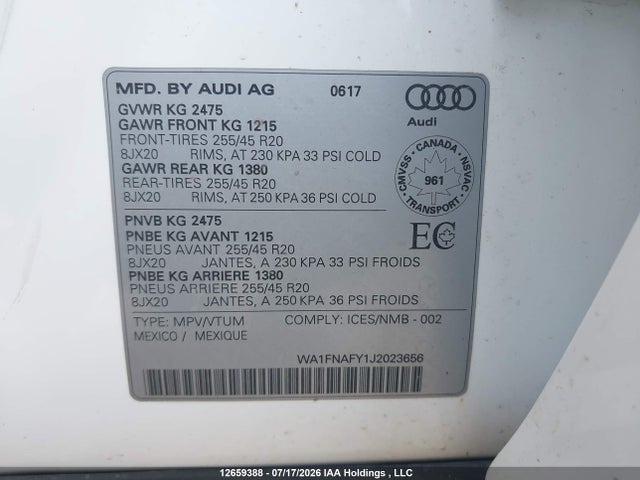 Audi Q5 2.0t Technik 2018 WA1FNAFY1J2023656 Image 20