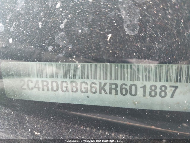 Dodge Grand Caravan Cvp/sxt 2019 2C4RDGBG6KR601887 Image 19