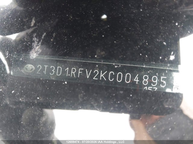 2T3D1RFV2KC004895 Toyota Rav4 Limited
