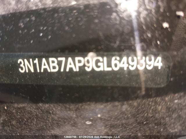 3N1AB7AP9GL649394 Nissan Sentra S/sv/sr/sl