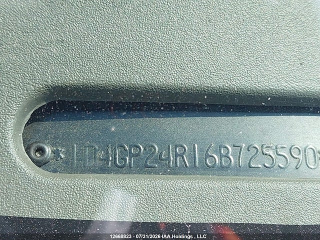 12668823 :رقم المزاد ، 1D4GP24R16B725590 vin ، 2006 Dodge Grand Caravan مزاد بيع