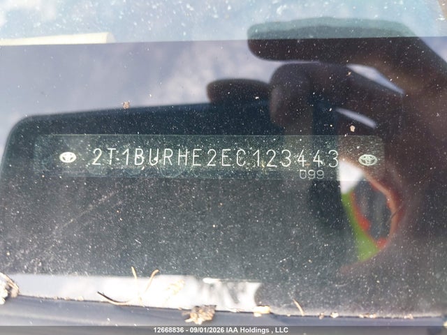 2T1BURHE2EC123443 Toyota COROLLA LE
