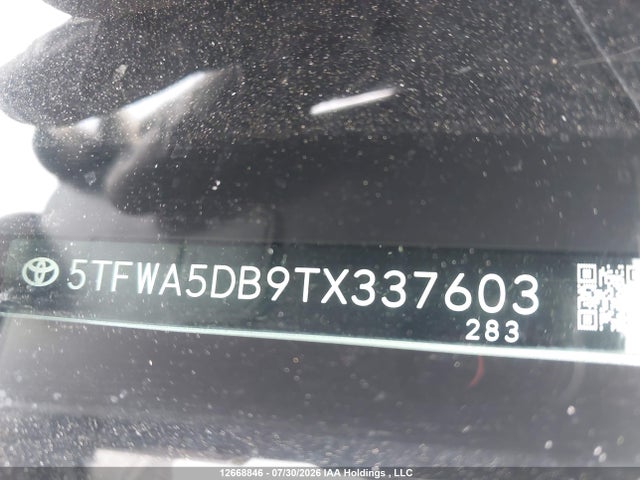 Продаж на аукціоні авто 2026 Toyota Tundra Crewmax Limited, vin: 5TFWA5DB9TX337603, номер лоту: 12668846