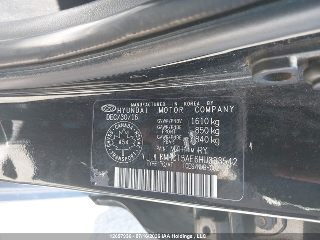 Hyundai Accent Le 2017 KMHCT5AE6HU333542 Image 9