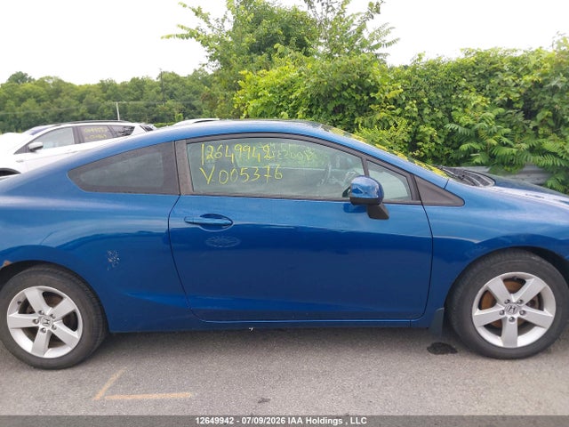 2013 Honda Civic Lx მანქანა იყიდება აუქციონზე, vin: 2HGFG3B59DH005376, აუქციონის ნომერი: 12649942
