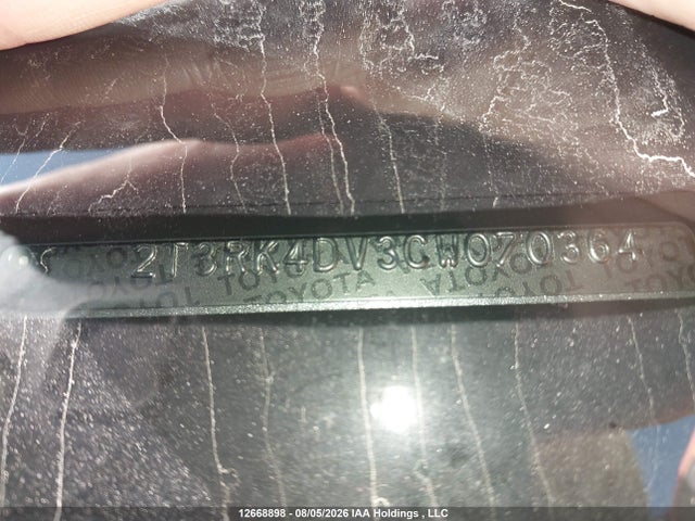 2012 Toyota Rav4 Sport მანქანა იყიდება აუქციონზე, vin: 2T3RK4DV3CW070364, აუქციონის ნომერი: 12668898