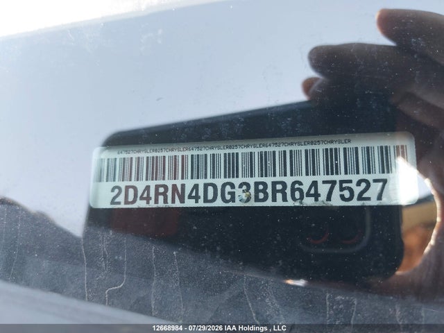 Aukcja sprzedaży 2011 Dodge Grand Caravan Express, vin: 2D4RN4DG3BR647527, numer aukcji: 12668984