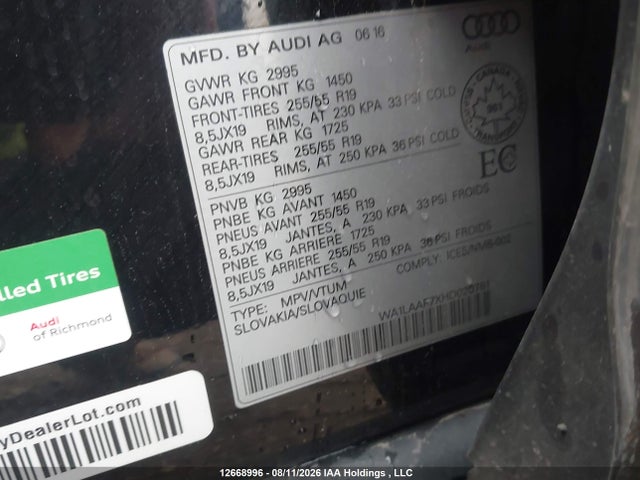 Audi Q7 Premium Plus 2017 WA1LAAF7XHD020761 Image 19