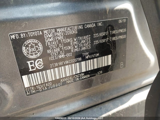 Toyota RAV4 LE 2019 2T3B1RFV8KC020798 Image 23