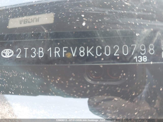 Toyota RAV4 LE 2019 2T3B1RFV8KC020798 Image 9