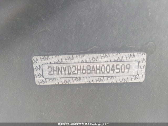 12669023 :رقم المزاد ، 2HNYD2H68AH004509 vin ، 2010 Acura Mdx Technology مزاد بيع