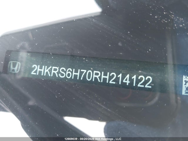 Продажа на аукционе авто 2024 Honda Cr-v Hybrid Ex-l, vin: 2HKRS6H70RH214122, номер лота: 12669039