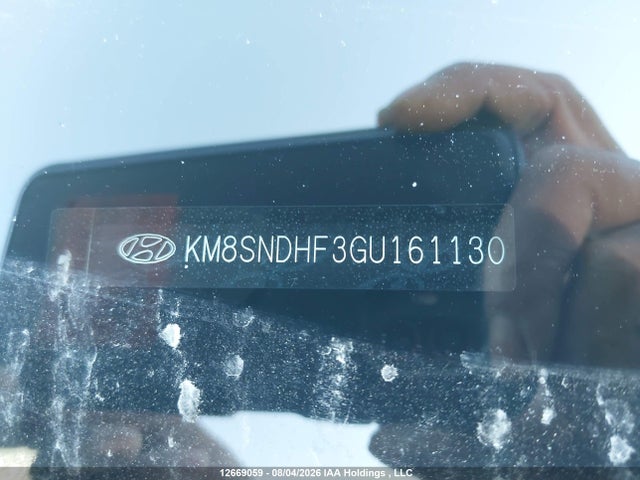 KM8SNDHF3GU161130 Hyundai Santa Fe Xl Luxury Adventure Edition