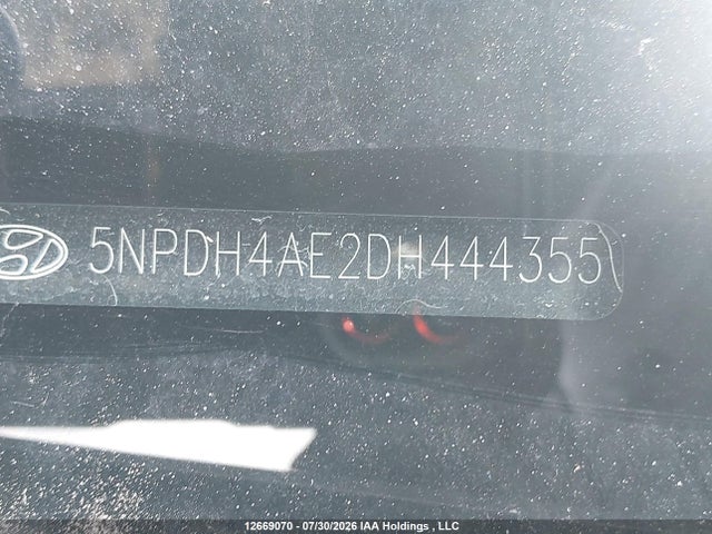 Aukcja sprzedaży 2013 Hyundai Elantra Gl, vin: 5NPDH4AE2DH444355, numer aukcji: 12669070
