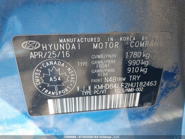 Hyundai Elantra Gls 2017 KMHD84LF2HU182463 Image 9