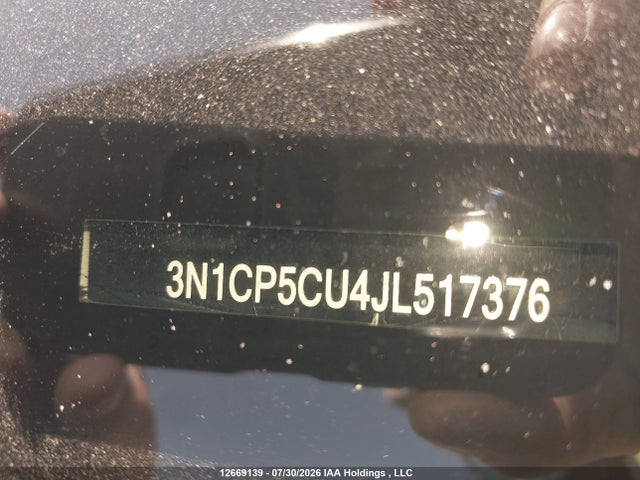 3N1CP5CU4JL517376 Nissan Kicks S/sr/sv