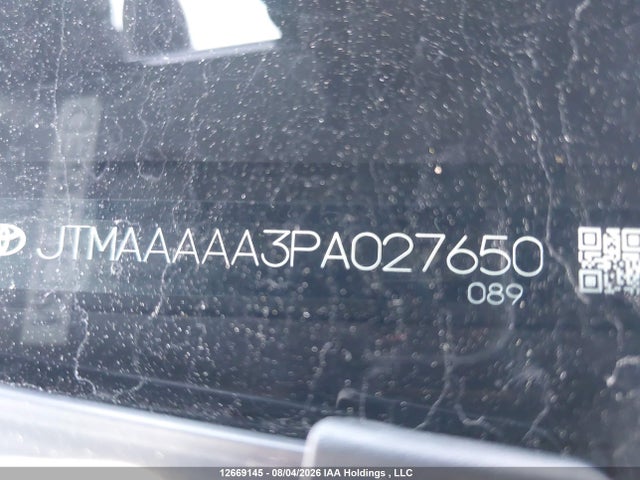 2023 Toyota Bz4x Le მანქანა იყიდება აუქციონზე, vin: JTMAAAAA3PA027650, აუქციონის ნომერი: 12669145