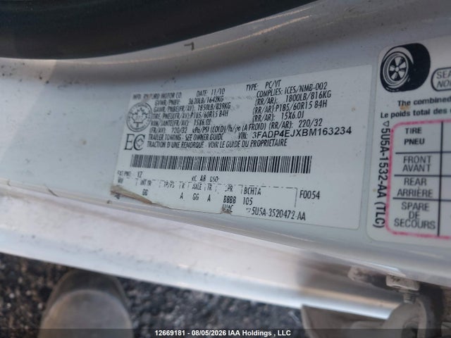Продаж на аукціоні авто 2011 Ford Fiesta Se, vin: 3FADP4EJXBM163234, номер лоту: 12669181