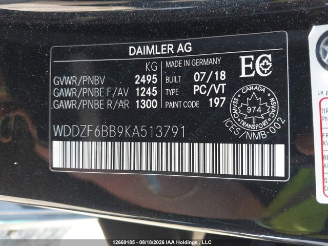Mercedes-Benz Amg E 53 4matic 2019 WDDZF6BB9KA513791 Image 9
