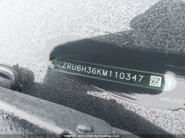 Aukcja sprzedaży 2019 Honda Hr-v, vin: 3CZRU6H36KM110347, numer aukcji: 12669187
