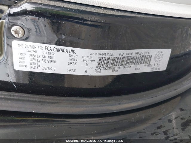 Chrysler Pacifica Touring-l 2018 2C4RC1EG6JR320182 Image 9